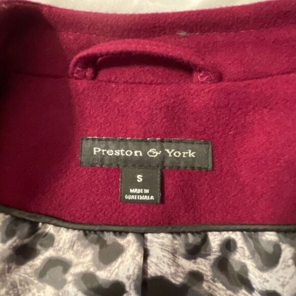 Preston & York Double-Breasted Wool Pea Coat - Picture 9 of 11